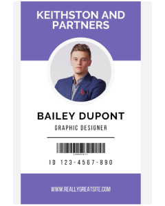 Business Cards portrait / one sided