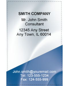 Theme Business Card - portrait one-sided