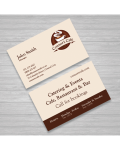 Business Cards with logo - landscape / double sided